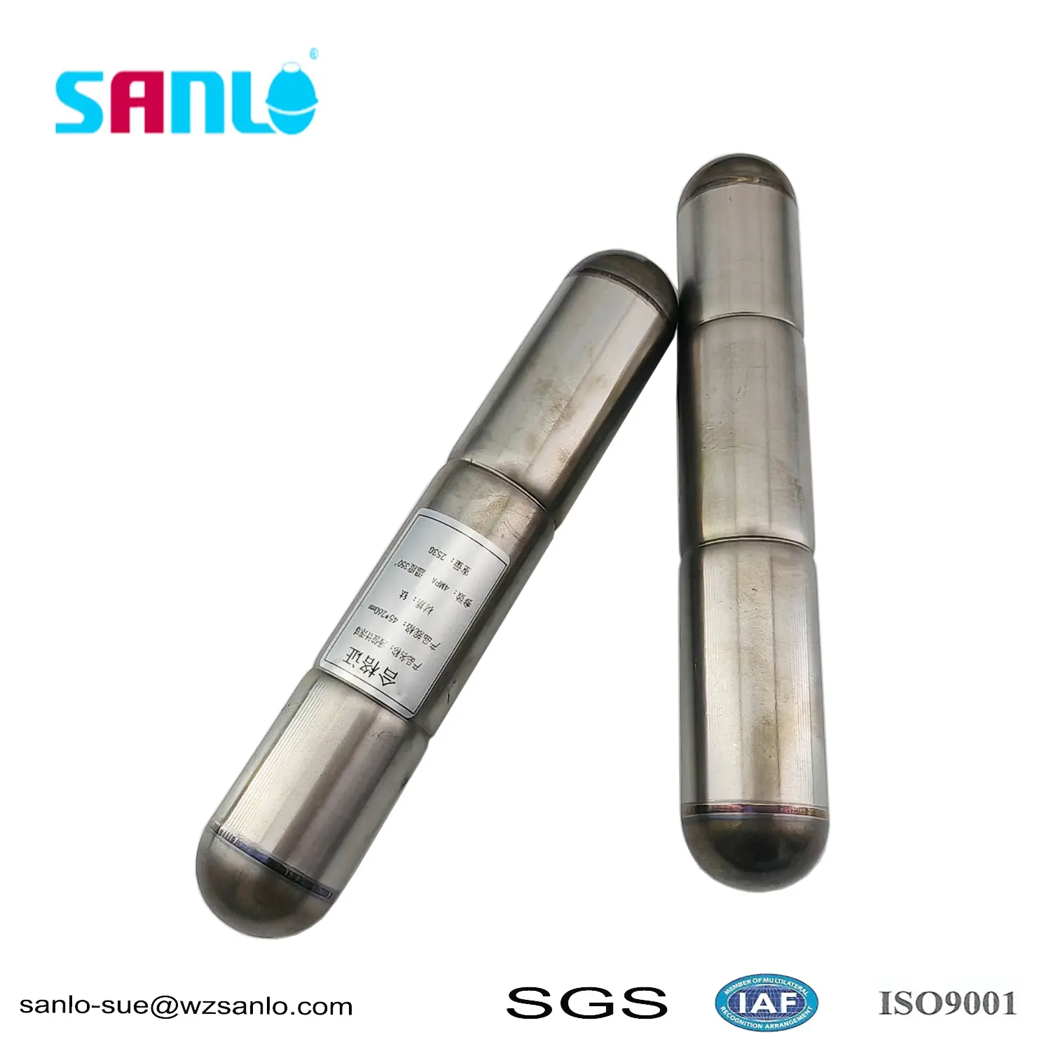 Металлический титановый плавающий шар 45*260